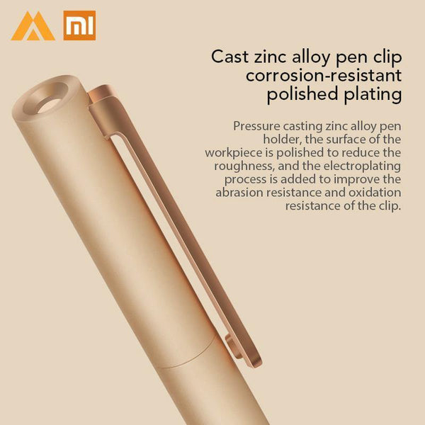 Planet Gates 1 Gold Pen 3 Inks Metal Pen PREMEC Smooth Switzerland Refill Alloy Handles MiKuni Japan Black Ink 0.5mm Pens