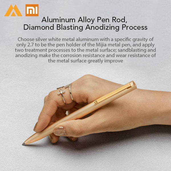 Planet Gates 1 Gold Pen 3 Inks Metal Pen PREMEC Smooth Switzerland Refill Alloy Handles MiKuni Japan Black Ink 0.5mm Pens