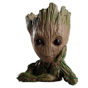 Planet Gates 1 Groot Shaped Desk Stationery Organizer Plastic Pen Holder Container for Office Accessories House Supplies