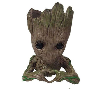 Planet Gates 1 Groot Shaped Desk Stationery Organizer Plastic Pen Holder Container for Office Accessories House Supplies