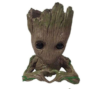 Planet Gates 1 Groot Shaped Desk Stationery Organizer Plastic Pen Holder Container for Office Accessories House Supplies