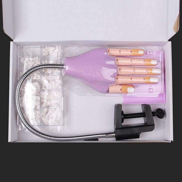 Planet Gates 1 hand with 200tips Professional 1 Practice Hand+200pcs Nail Tips Nail Art Hands Tool Adjustable Nail Art Model Hands Diy Manicure Tool For Training