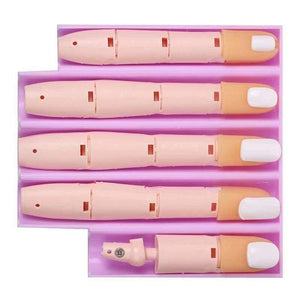 Planet Gates 1 hand with 200tips Professional 1 Practice Hand+200pcs Nail Tips Nail Art Hands Tool Adjustable Nail Art Model Hands Diy Manicure Tool For Training