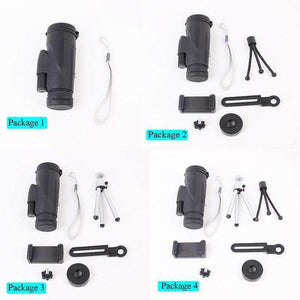 Planet Gates 1 Hunting Military Tourism HD 12X50 Monocular Professional High Quality Telescope Zoom Vision Lightweight Compact Black