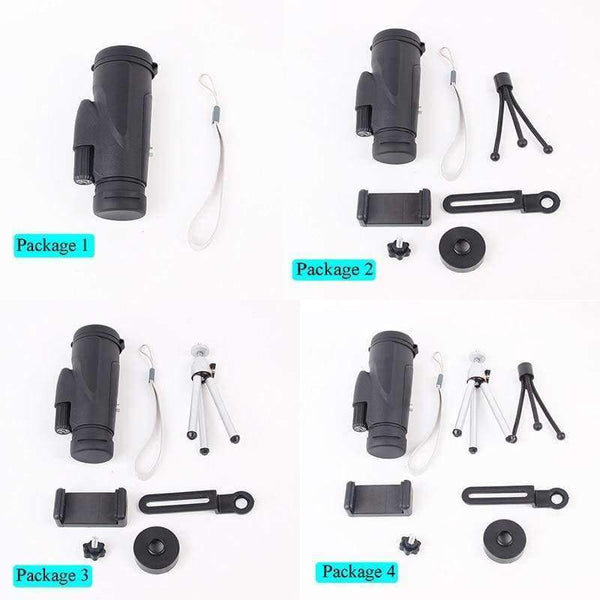 Planet Gates 1 Hunting Military Tourism HD 12X50 Monocular Professional High Quality Telescope Zoom Vision Lightweight Compact Black