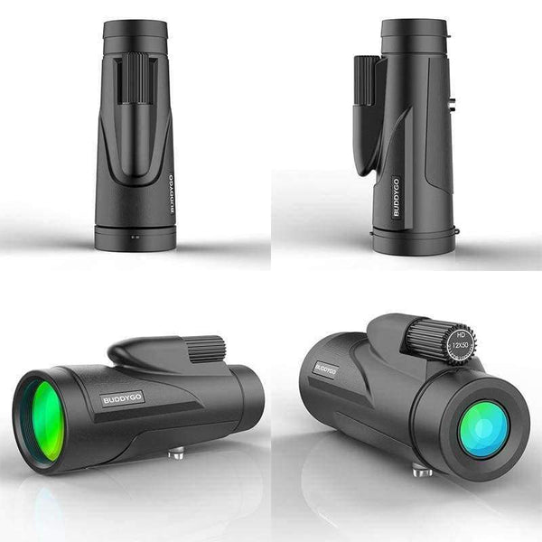 Planet Gates 1 Hunting Military Tourism HD 12X50 Monocular Professional High Quality Telescope Zoom Vision Lightweight Compact Black