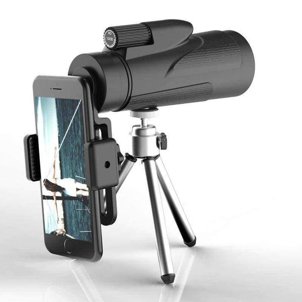 Planet Gates 1 Hunting Military Tourism HD 12X50 Monocular Professional High Quality Telescope Zoom Vision Lightweight Compact Black