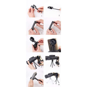 Planet Gates 1 Hunting Military Tourism HD 12X50 Monocular Professional High Quality Telescope Zoom Vision Lightweight Compact Black