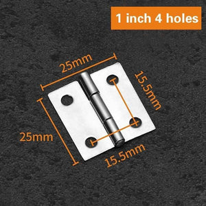 2Pcs Hinge Cabinet Doors Stainless Steel Flat  1 inch 1.5 inch 2inch 2.5 inch 3inch 4inch Windows Hinge Wooden Box Mini Hinge
