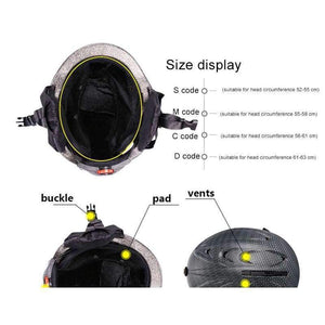 Planet Gates 1 / L Ski Helmet Ultralight Integrally-molded High Quality Professional Snowboard Skateboard Helmet Men Women Multi Colors