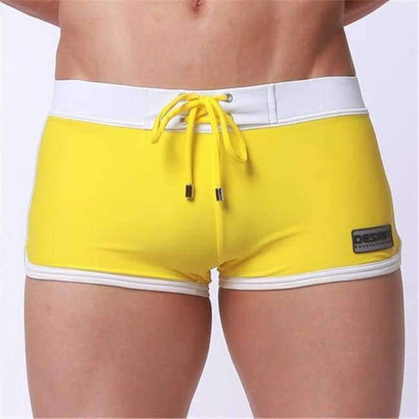 Planet Gates 1 / L Swimwear Men Breathable Men's Swimsuits Swim Trunks Boxer Briefs Sunga Swim Suits Maillot De Bain Beach Shorts
