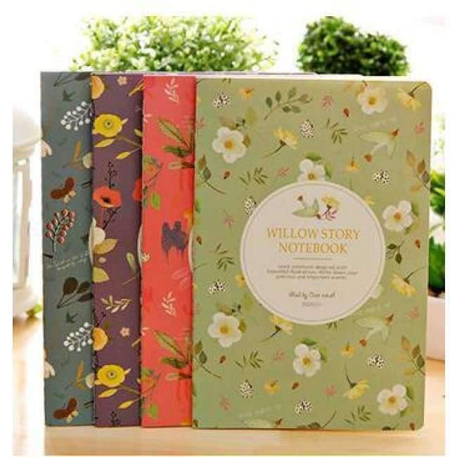 Planet Gates 1 lot=12pc!flower and bird Notepad / line soft copy .book/ A5 student notebook/Writing Pads/office&school supplies