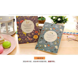 Planet Gates 1 lot=12pc!flower and bird Notepad / line soft copy .book/ A5 student notebook/Writing Pads/office&school supplies