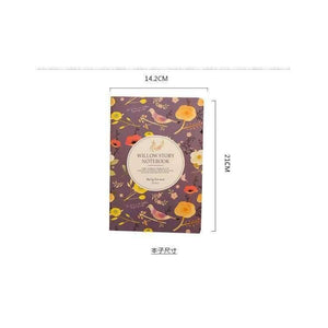 Planet Gates 1 lot=12pc!flower and bird Notepad / line soft copy .book/ A5 student notebook/Writing Pads/office&school supplies