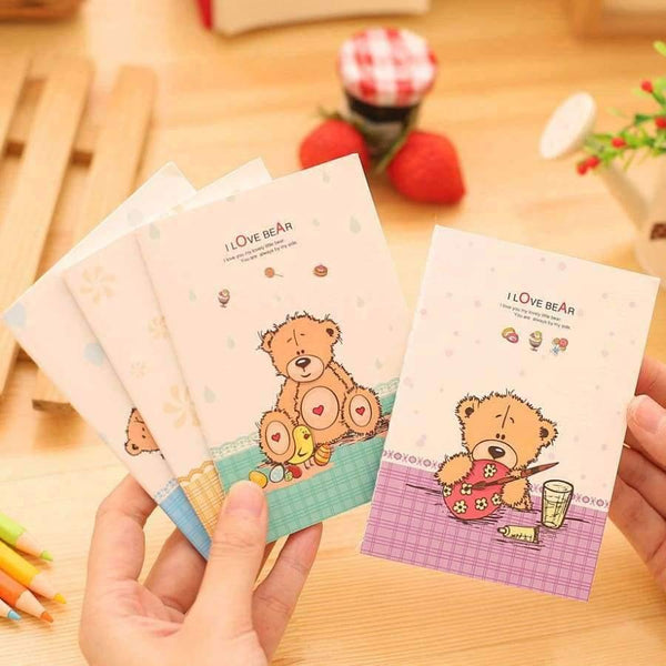 Planet Gates 1 lot=40pc!cute bear binding Diary book / cartoon small mini cartoon paper notebook/Writing pads/creative stationery