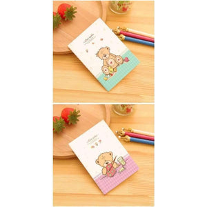 Planet Gates 1 lot=40pc!cute bear binding Diary book / cartoon small mini cartoon paper notebook/Writing pads/creative stationery