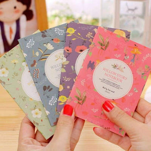 Planet Gates 1 lot=40pc! flower and bird binding Diary book / cartoon small mini cartoon paper notebook/Writing pads/student gift