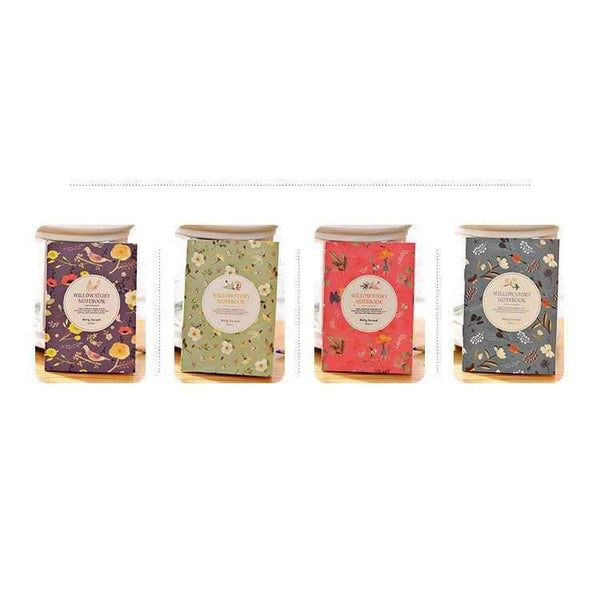 Planet Gates 1 lot=40pc! flower and bird binding Diary book / cartoon small mini cartoon paper notebook/Writing pads/student gift