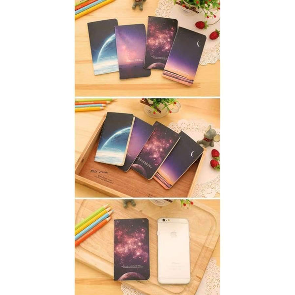 Planet Gates 1 lot=40pc! star Sky series binding Diary book / cute small mini cartoon paper notebook/Writing pads/student stationery