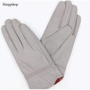 Planet Gates 1 / M 2018 new autumn winter lady sexy modal Fashion women's genuine mesh leather Bow knot driving car pole dancing gloves Mittens