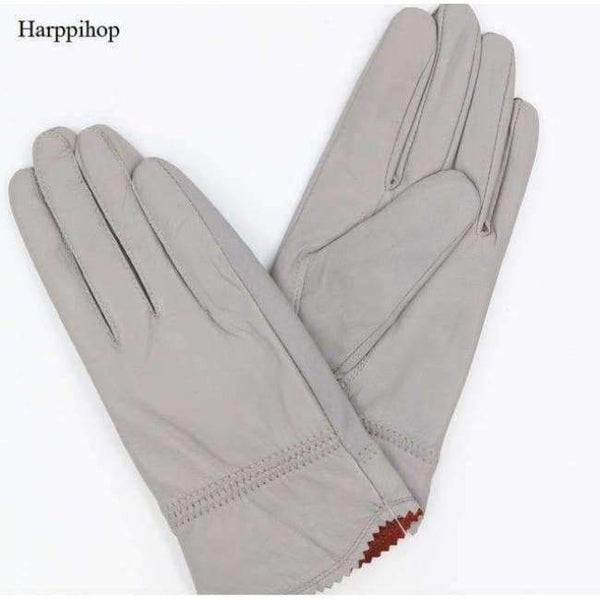 Planet Gates 1 / M 2018 new autumn winter lady sexy modal Fashion women's genuine mesh leather Bow knot driving car pole dancing gloves Mittens