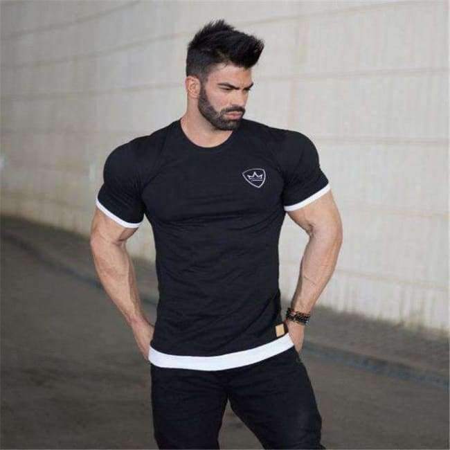 Planet Gates Cotton Short sleeve t shirt Fitness bodybuilding shirts Crossfitsmale Brand tee tops Fashion gyms t-shirt mens costume