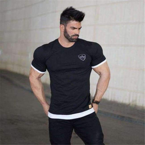 Planet Gates 1 / M Cotton Short sleeve t shirt Fitness bodybuilding shirts Crossfitsmale Brand tee tops Fashion gyms t-shirt mens costume