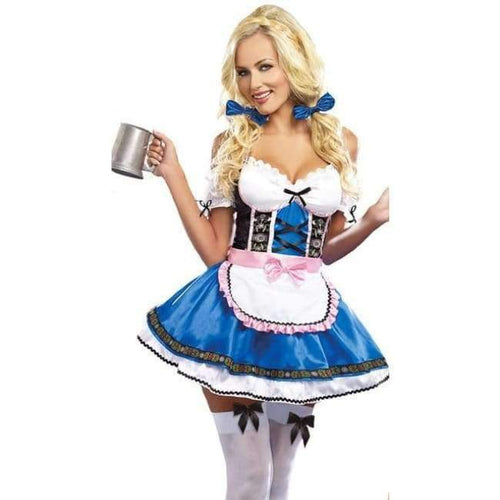 Planet Gates 1 / M Womens Traditional German Bavarian Beer Girl Costume Sexy Oktoberfest Festival Carnival Party Fancy Dress