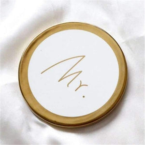 Planet Gates 1 Marble Pattern Ceramic Drink Coaster Coffee Cup Mat Tea Pad Dining Table Mr Mrs Placemats Coasters Decoration Accessories