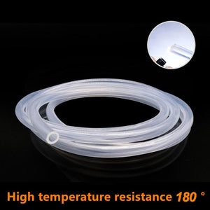 Planet Gates 1 Meter Food Grade Clear Transparent Silicone Rubber Hose ID 0.51 2 3 4 5 6 7 8 9 10 mm O.D Flexible Nontoxic Silicone Tube
