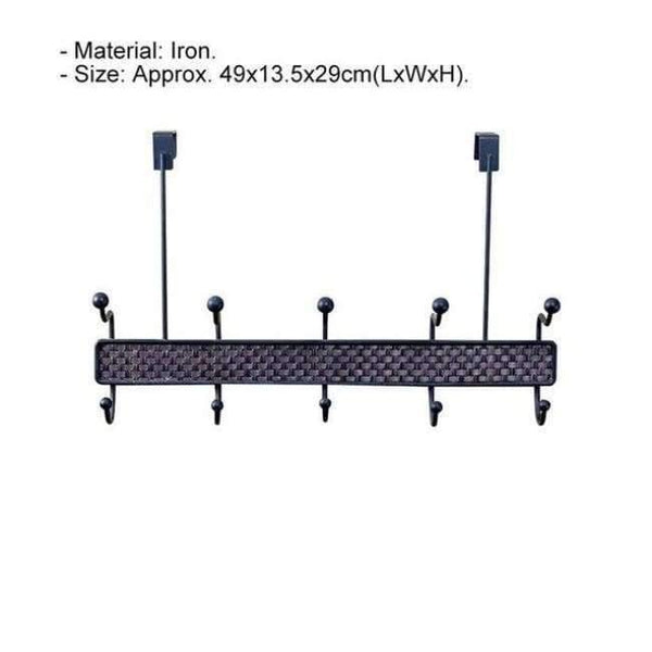 Planet Gates 1 Multifunctional Stainless Steel Hook Rack Hook Rail Coat Rack Home Storage Organization for Kitchen Bedroom Bathroom