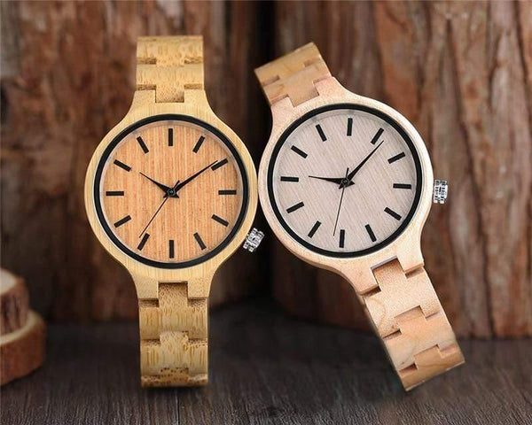 Planet Gates 1 Natural Maple Bamboo Wood Watches Ladies Fashionable Quartz Wristwatch Women's Bracelet Female Clock Relogio Feminino