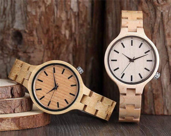 Planet Gates 1 Natural Maple Bamboo Wood Watches Ladies Fashionable Quartz Wristwatch Women's Bracelet Female Clock Relogio Feminino
