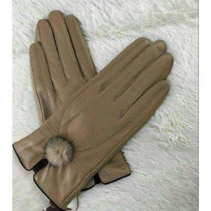 Planet Gates 1 / One Size Cheap price discount 2017 100%   genuine leather gloves female sheepskin gloves women's thin thermal mink hair ball fashion
