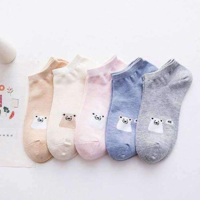 Planet Gates 1 / One Size Fashion Women Socks Cotton Cartoon Print Girls Casual Novelty High Quality New Casual Print Sock For Girls 5Pair/Pcs
