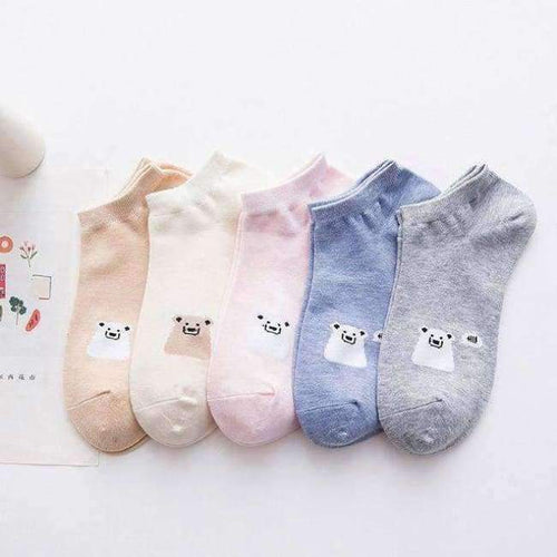 Planet Gates 1 / One Size Fashion Women Socks Cotton Cartoon Print Girls Casual Novelty High Quality New Casual Print Sock For Girls 5Pair/Pcs