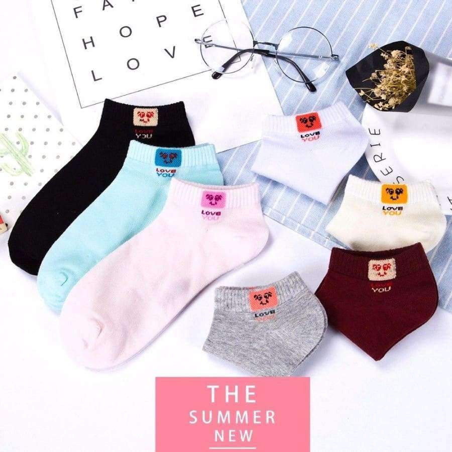 Planet Gates 1 / one size Socks solid color cotton socks Summer short tube female short socks, comfortable breathable women hosiery socks