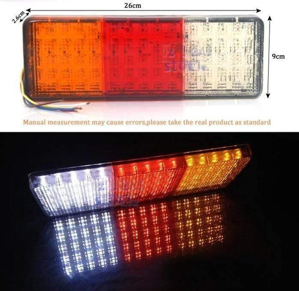 Planet Gates 1 pair 12V 75LEDS Trailer Truck lorry LED VAN Tail Light Lamp Car-Trailer Taillight Reversing Running Brake Turn rear lights