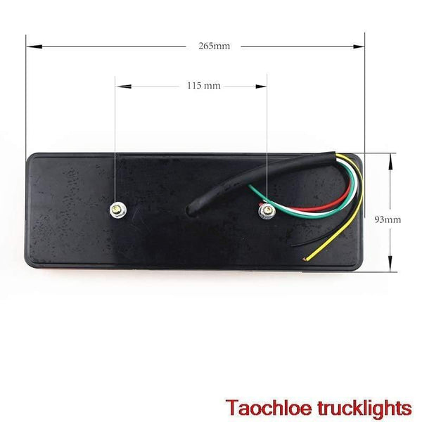 Planet Gates 1 pair 12V 75LEDS Trailer Truck lorry LED VAN Tail Light Lamp Car-Trailer Taillight Reversing Running Brake Turn rear lights