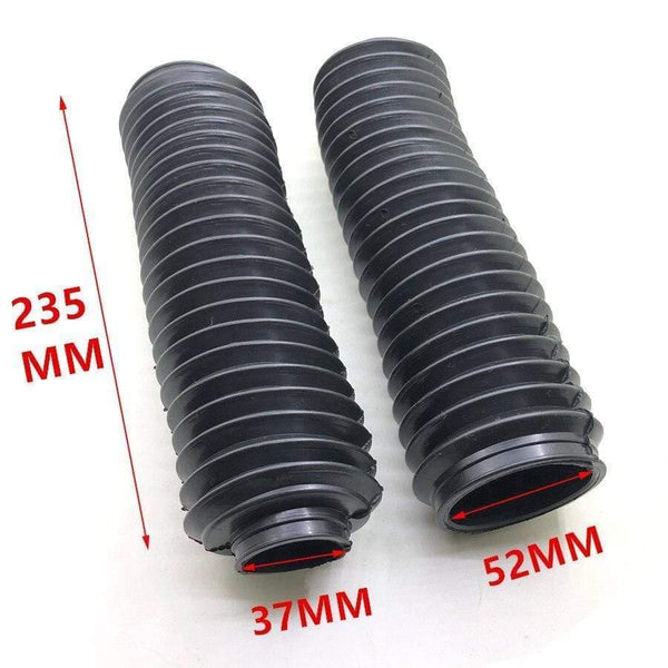 1 Pair 220 x 37MM Motorcycle Front Fork Shock Absorber Cover Rubber Motorcross Fork Gaiters Boots Scooter Protection Parts