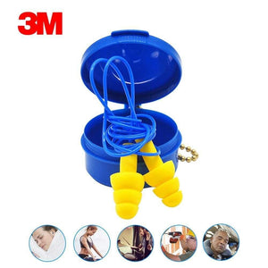 1 pair 3M 340-4002 Ear Plug with Straps Anti-noise Earplugs Sleeping Earplugs Christmas Tree Comfortable Ear Protector with Box