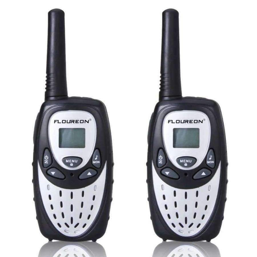 Planet Gates 1 pair 8 Channel Twin Walkie Talkies 2-Way Mini Radio 3KM Range Interphone LCD Display Portable Radio Communicator