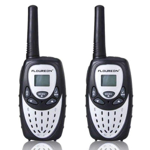 Planet Gates 1 pair 8 Channel Twin Walkie Talkies 2-Way Mini Radio 3KM Range Interphone LCD Display Portable Radio Communicator