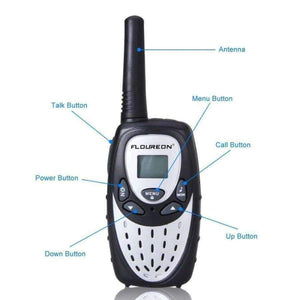 Planet Gates 1 pair 8 Channel Twin Walkie Talkies 2-Way Mini Radio 3KM Range Interphone LCD Display Portable Radio Communicator