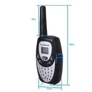 Planet Gates 1 pair 8 Channel Twin Walkie Talkies 2-Way Mini Radio 3KM Range Interphone LCD Display Portable Radio Communicator