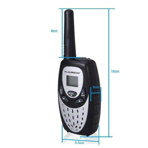 Planet Gates 1 pair 8 Channel Twin Walkie Talkies 2-Way Mini Radio 3KM Range Interphone LCD Display Portable Radio Communicator