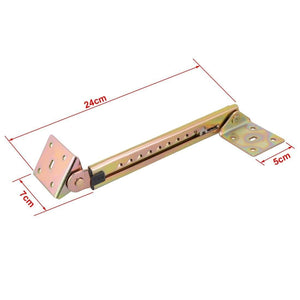 1 Pair Angle Lifting Rod Desk 10 Gear Adjusting Hinge Angle Hinge WITH Bracket Cabinet Door Lift Pneumatic Support Hardware