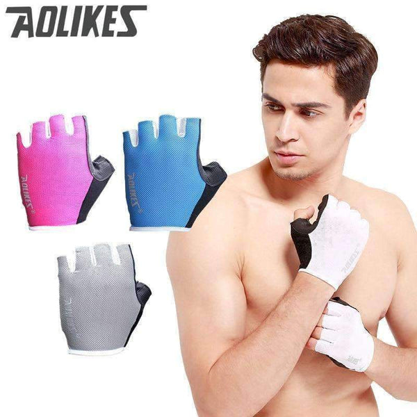 Planet Gates 1 Pair  Anti-skid Breathable Gym Gloves Body Building Training Sport Dumbbell Fitness Exercise Weight Lifting Gloves