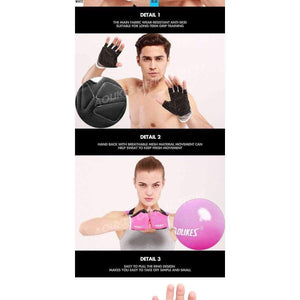 Planet Gates 1 Pair  Anti-skid Breathable Gym Gloves Body Building Training Sport Dumbbell Fitness Exercise Weight Lifting Gloves