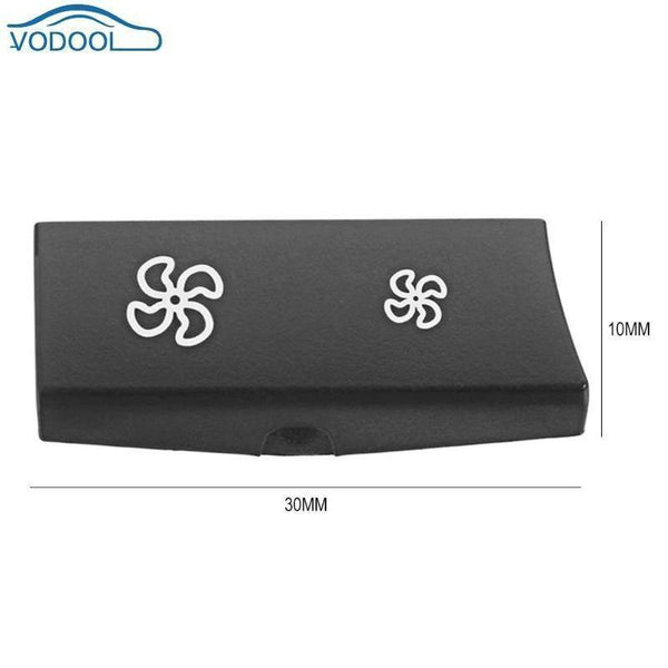 Planet Gates 1 Pair Automobile Heater Climate Control Switch Fan Button Cap Covers Car Protective Cap for BMW F10 Car Replacement Parts